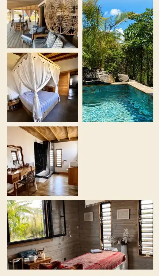 Galerie photo du site Villa Horizon : terrasse, chambre, piscine et espace bien-être